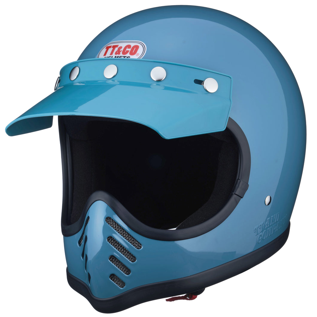 TT&CO. MOTOMOTO3 SG/DOT STANDARD CLASSIC BLUE left diagonal