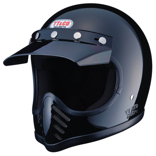 TT&CO. MOTOMOTO3 SG/DOT STANDARD BLACK left diagonal